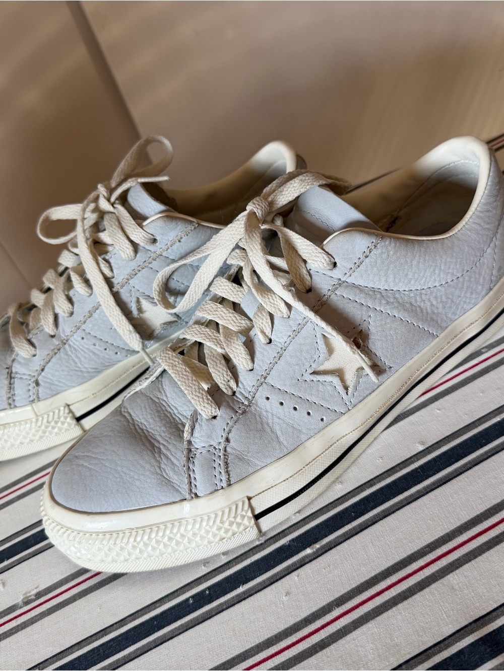 Converse One Star Baby Blue Leather Sneakers